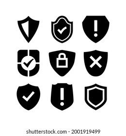 protected icon or logo isolated sign symbol vector illustration - Collection of high quality black style vector icons