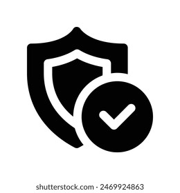protected icon. vector glyph icon for your website, mobile, presentation, and logo design.