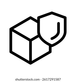 Protected Icon Vector Symbol Design Illustration