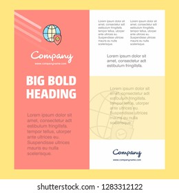 Protected internet  Business Company Poster Template. with place for text and images. vector background