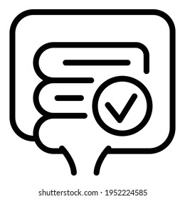 Protected intestine icon. Outline protected intestine vector icon for web design isolated on white background