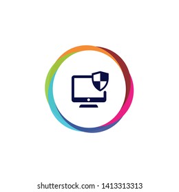 Protected PC - Vector App Icon
