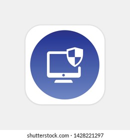 Protected PC - Vector App Icon