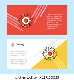 Protected processor abstract corporate business banner template, horizontal advertising business banner.