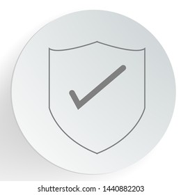 Protected security icon. E-commerce concept.Vector illustration.