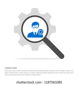 Protected user icon - Free vector icon