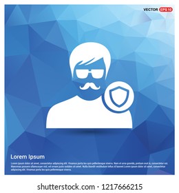 Protected user icon - Free vector icon