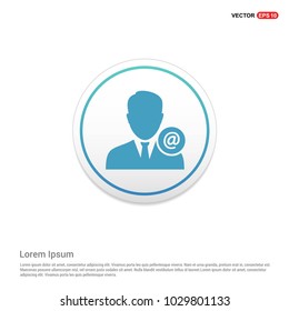 Protected User icon Hexa White Background icon template