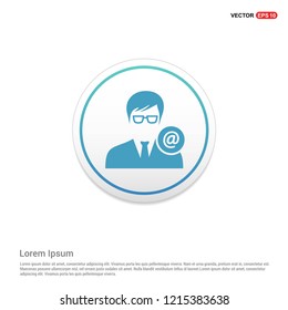 Protected user icon Hexa White Background icon template - Free vector icon