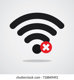 Protected wireless network. Sign, symbol, illustration