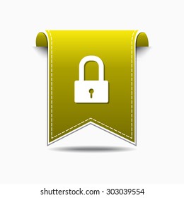 Protected Yellow Vector Icon Design