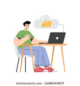 Protecting files and information with strong security measures Illustration