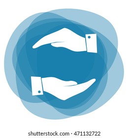 protecting hands icon