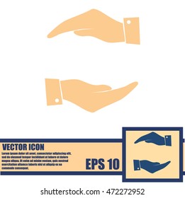 protecting hands icon
