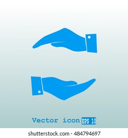 protecting hands icon