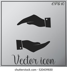 protecting hands icon