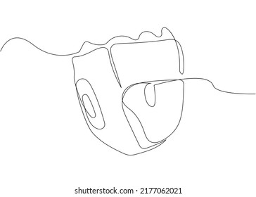 Protecting helmet one line art. Continuous line drawing of MMA, boxing, wrestling, mixed martial arts, sport, sports, activity, struggle, fight, athlete, strength, competition, training.