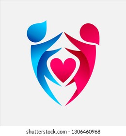 Protecting Love vector