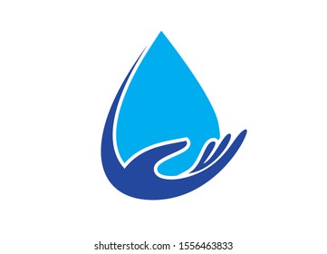 Protecting Water Resources A Gentle Hand Cradling a Refreshing Drop of Water