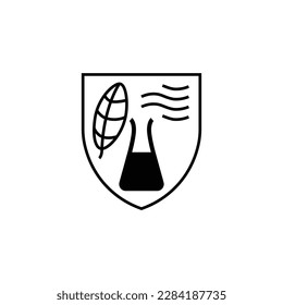 Protection against agricultural pesticides sign icon isolated on white background. Graphical symbol modern, simple, vector, icon for website design, mobile app, ui. Vector Illustration