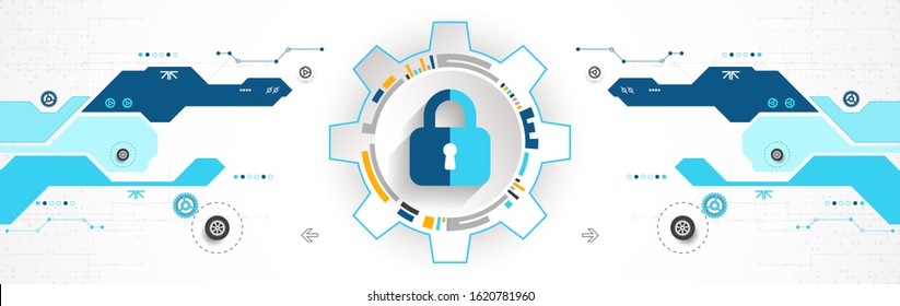 Protection background. Technology security, encode and decrypt.