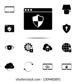 protection browser icon. web icons universal set for web and mobile