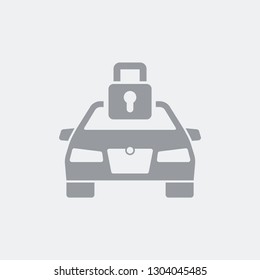 Protection car system icon