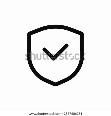 protection check mark icon sign vector