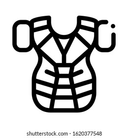 Protection Cloth Icon Vector. Outline Protection Cloth Sign. Isolated Contour Symbol Illustration