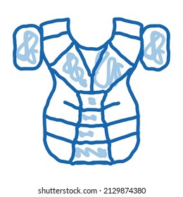 Protection Cloth sketch icon vector. Hand drawn blue doodle line art Protection Cloth isometric sign. isolated symbol illustration