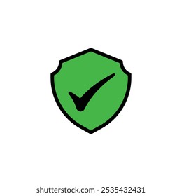 Protection colored vector icon on white background