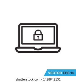 protection computer icon vector design 