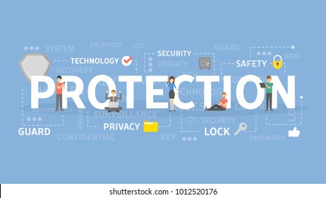 Protection concept illustration. Idea of safety, guard and security.