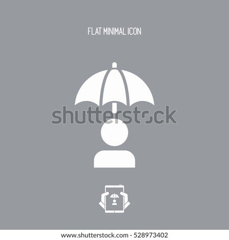 Protection concept - Minimal vector icon