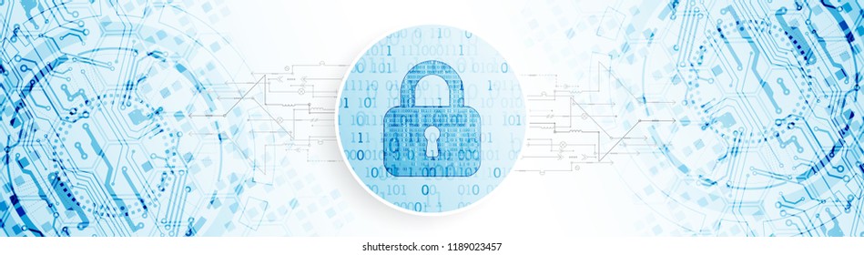 Protection concept. Protect mechanism, system privacy. Vector illustration