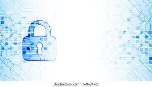 Protection concept. Protect mechanism, system privacy. Vector illustration