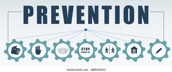Protection concept. Safety health cure and prevention virus disease with vector icon