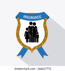 Protection design over white background, vector illustration