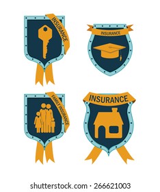 Protection design over white background, vector illustration