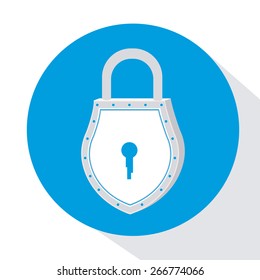 Protection design over white background, vector illustration