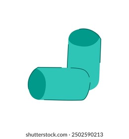 protection earplug cartoon. auditory noise, safety care, aid hear protection earplug sign. isolated symbol vector illustration