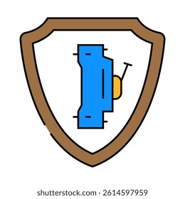 protection electricity line icon vector. protection electricity sign. isolated symbol illustration