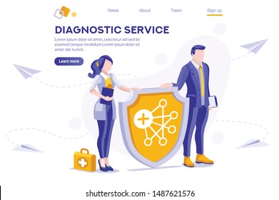 Protection, Female Social Clip, Medical Girl. Health Paper, Clipart. Male Networking Shield Service, Holding Media Envelope. Collection, Cartoon Flat Vector Illustration Hero Image Isometric Banner