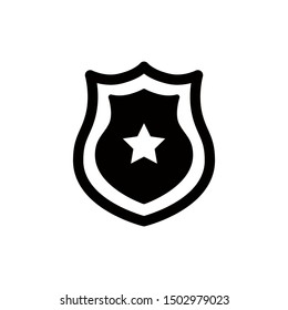 protection in flat style isolated. Vector Symbol illustration.