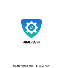 Protection Gear Security Design Logo