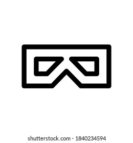 protection glasses icon or logo isolated sign symbol vector illustration - high quality black style vector icons
