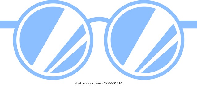 Protection glasses, illustration, vector on white background.