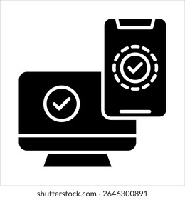 protection glyph icon vector illustration