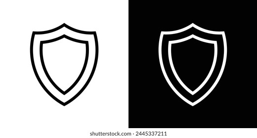 Protection Guarantee and Shield Icons. Security Assurance and Firewall Defense Symbol.