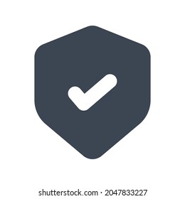 Protection guard icon.check,security (vector illustration)